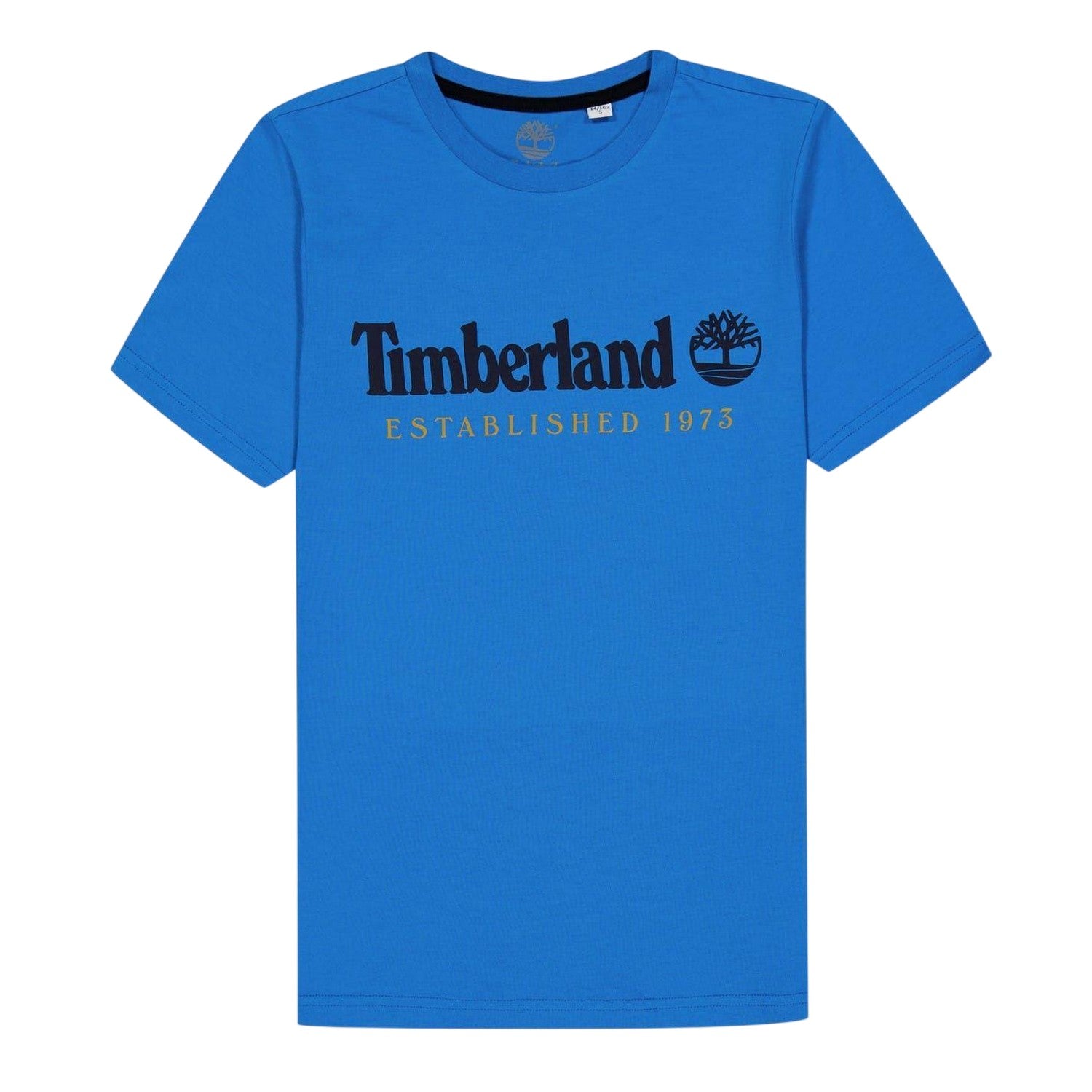 Blue - Front - Timberland Childrens-Kids Established Logo T-Shirt