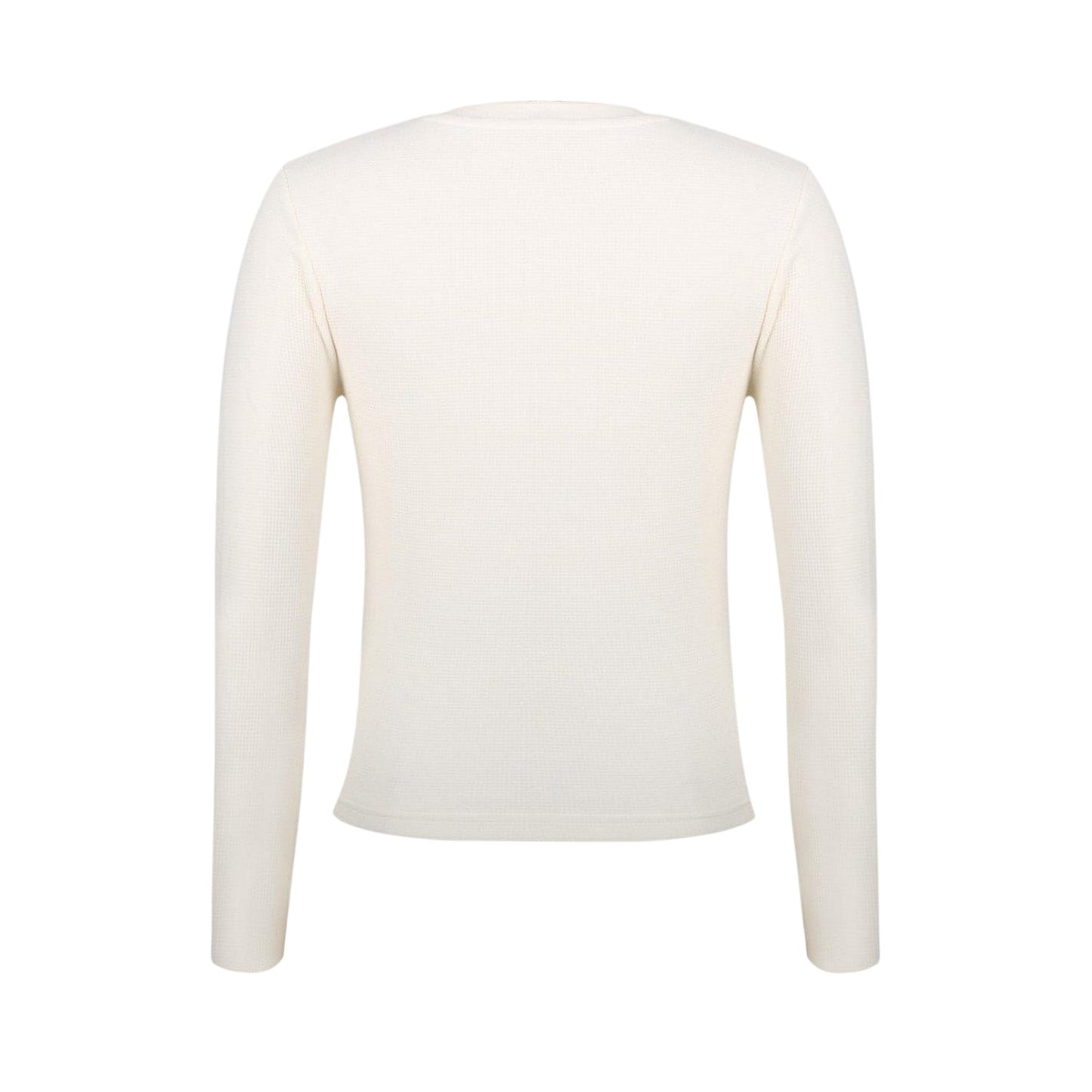 Vintage White - Back - Jack Wills Womens-Ladies Waffle Regular Long-Sleeved T-Shirt