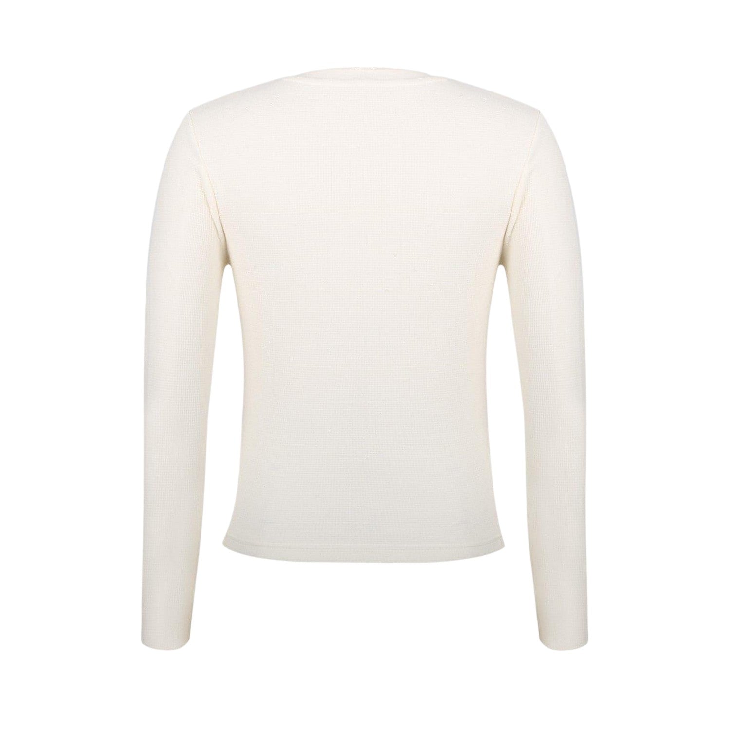 Vintage White - Back - Jack Wills Womens-Ladies Waffle Regular Long-Sleeved T-Shirt