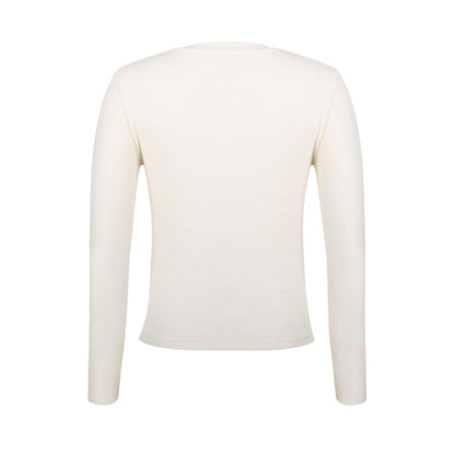 Vintage White - Back - Jack Wills Womens-Ladies Waffle Regular Long-Sleeved T-Shirt