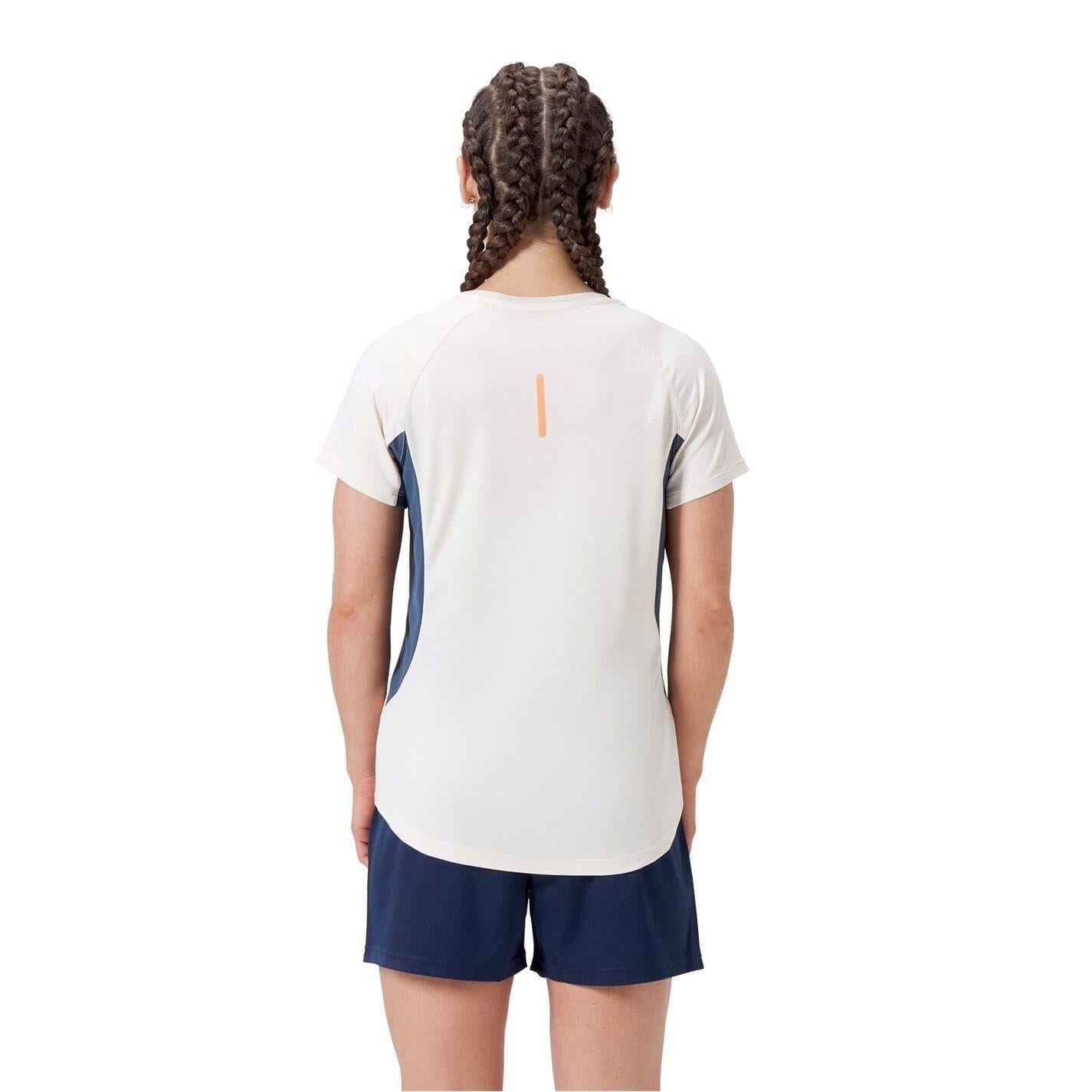 Grey-Navy - Back - Canterbury Womens-Ladies Logo Vapodri Crew Neck Regular T-Shirt
