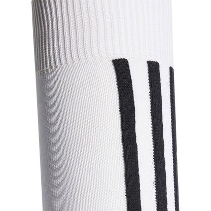 White-Black - Side - Adidas Mens Santos Football Socks