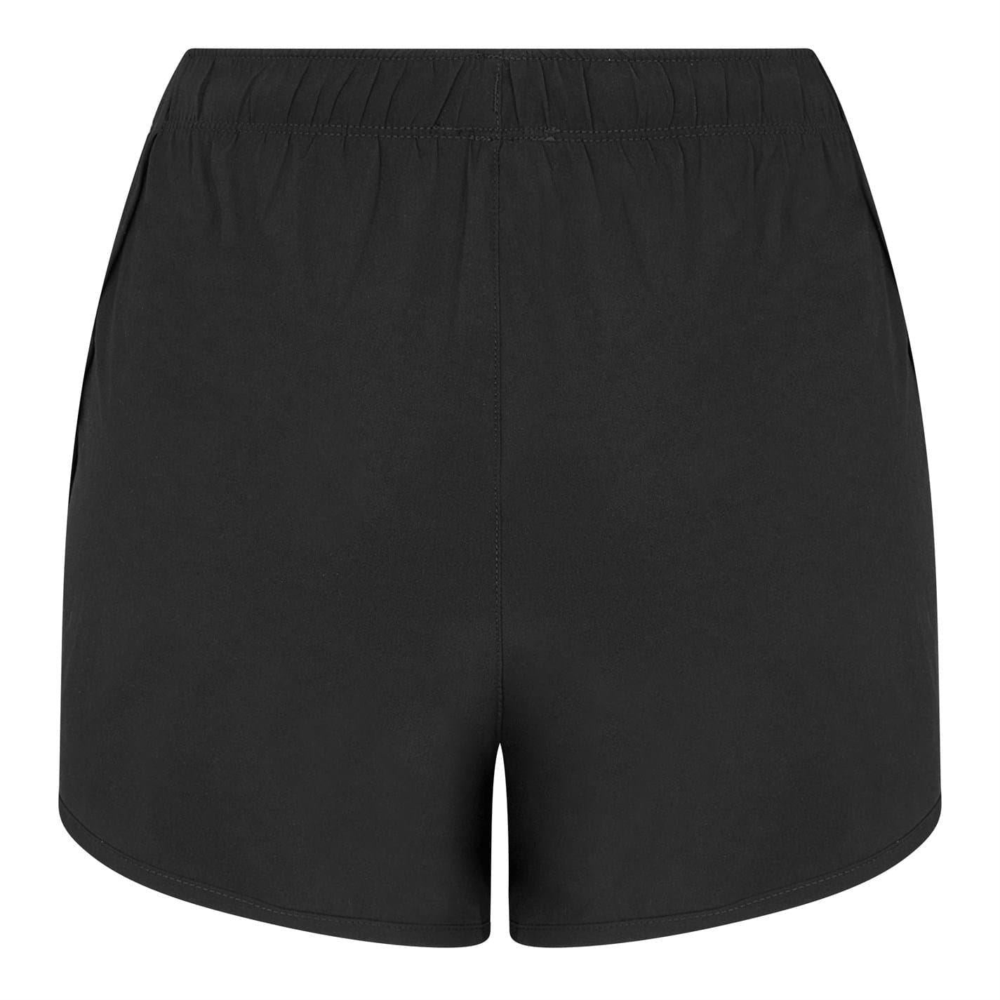 Black - Back - New Balance Womens-Ladies 2 in 1 Shorts