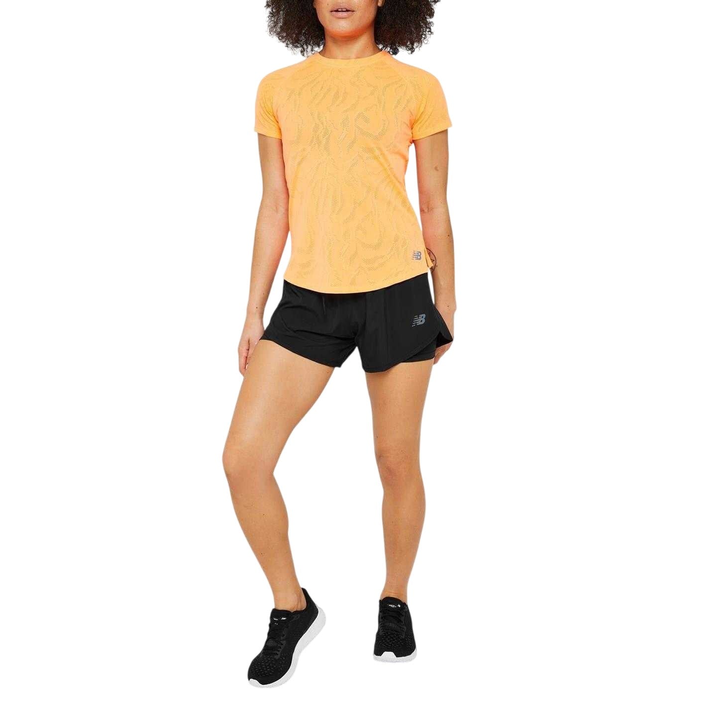 Black - Lifestyle - New Balance Womens-Ladies 2 in 1 Shorts