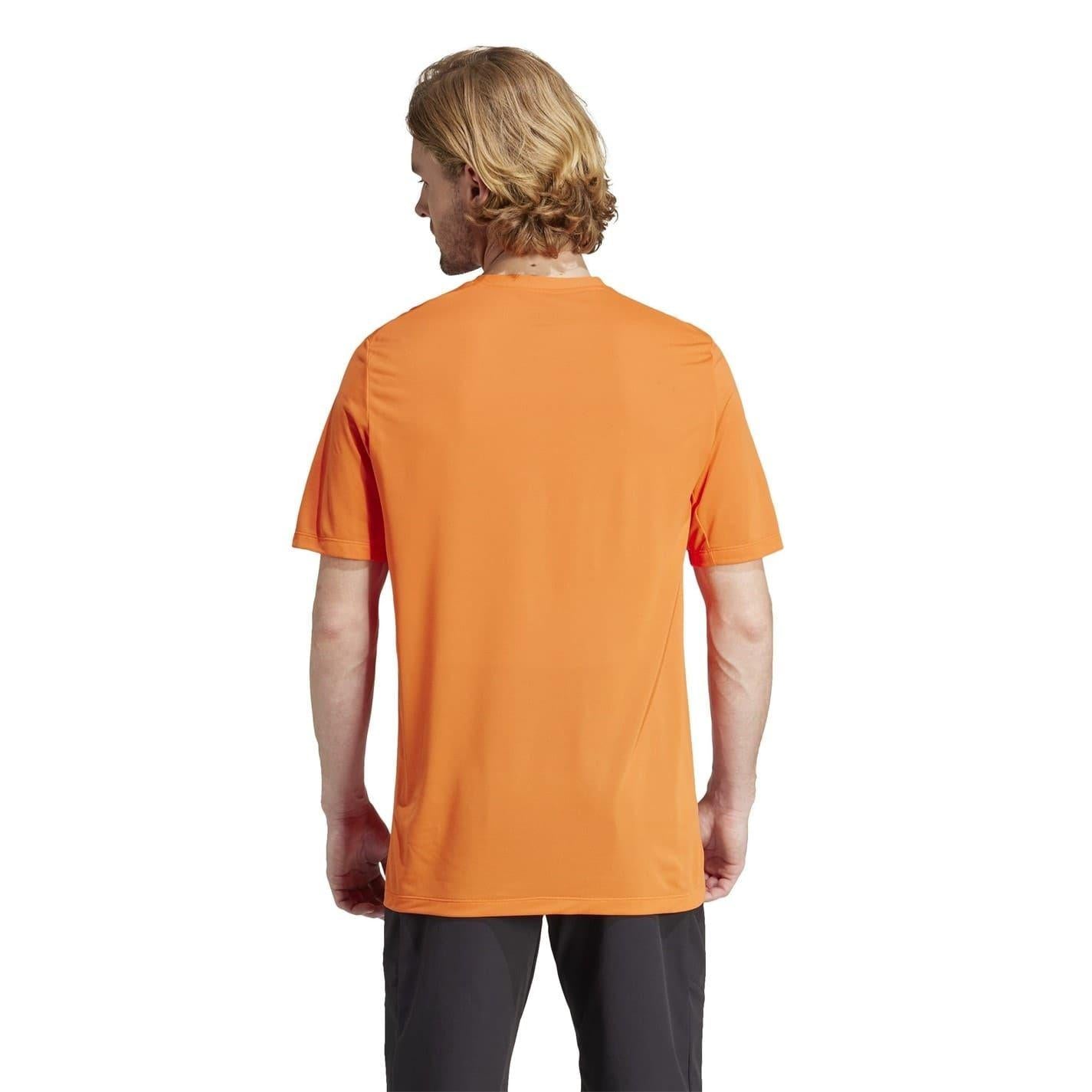Impact Orange - Back - Adidas Mens Terrex Multi Endurance Logo T-Shirt