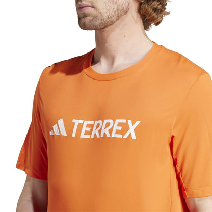 Impact Orange - Side - Adidas Mens Terrex Multi Endurance Logo T-Shirt