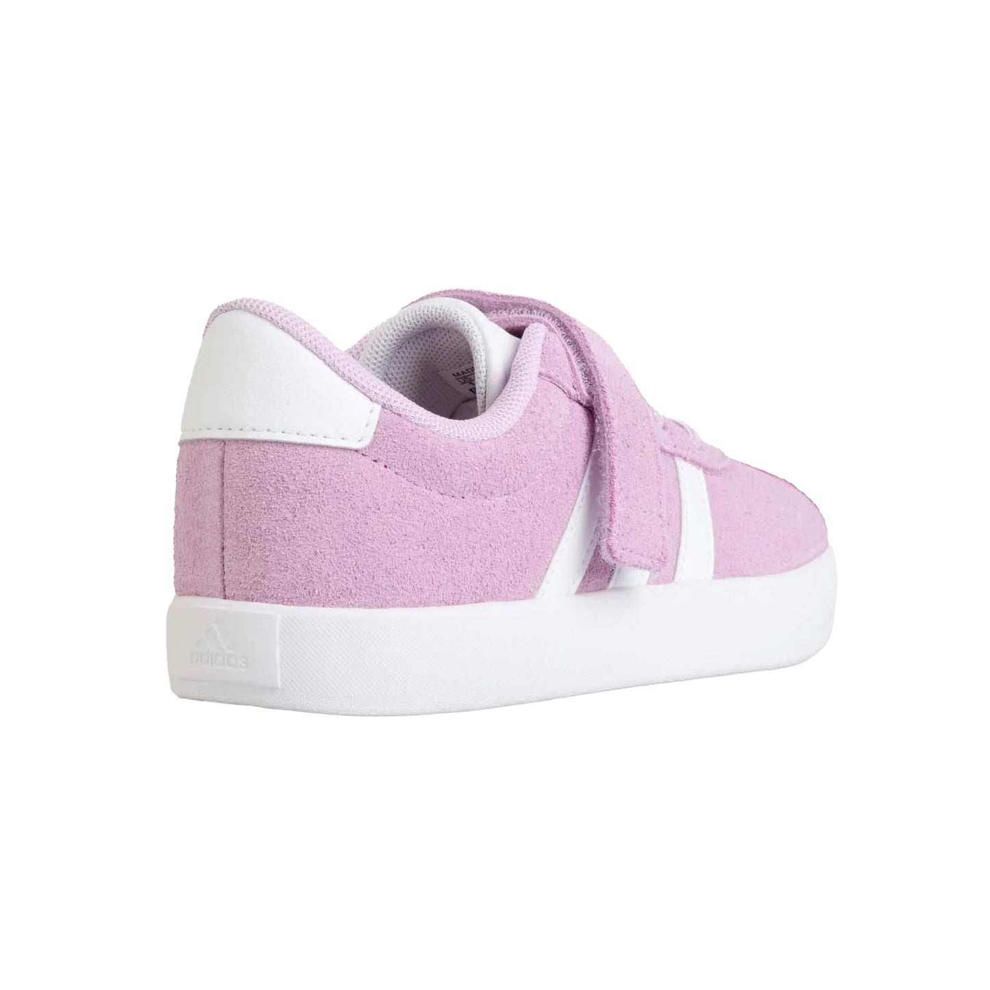Purple-White - Back - Adidas Childrens-Kids 3.0 Suede Court Shoes