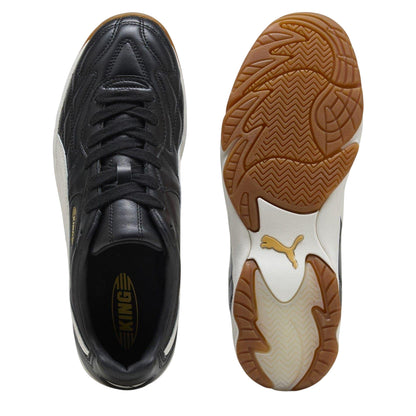 Black-White - Lifestyle - Puma Mens King Indoor Football Trainers