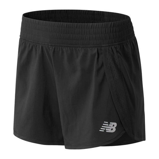 Black - Front - New Balance Womens-Ladies Classic Core Running Shorts