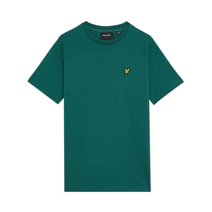 Emerald - Front - Lyle & Scott Childrens-Kids Embroidered Logo Regular T-Shirt