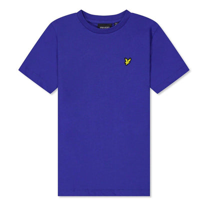 Now Blue - Front - Lyle & Scott Childrens-Kids Embroidered Logo Regular T-Shirt
