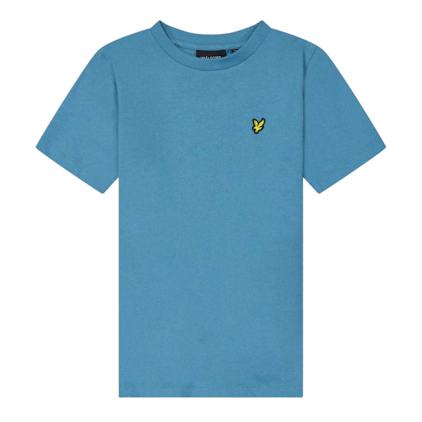 Storm Blue - Front - Lyle & Scott Childrens-Kids Embroidered Logo Regular T-Shirt