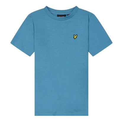 Storm Blue - Front - Lyle & Scott Childrens-Kids Embroidered Logo Regular T-Shirt