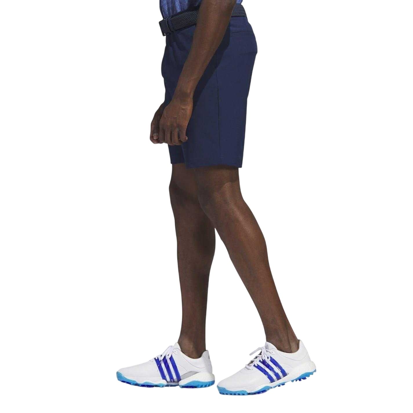 Navy - Side - Adidas Mens Ultimate 365 Golf Shorts