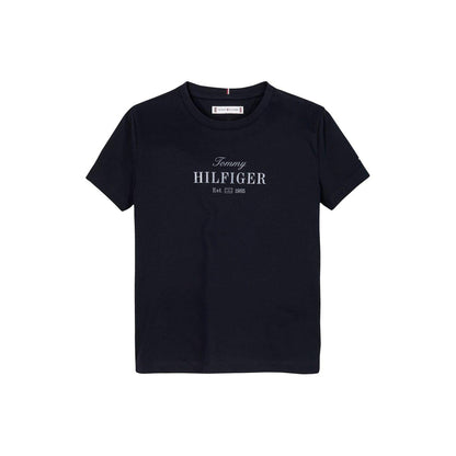 Heritage - Front - Tommy Hilfiger Childrens-Kids Script Regular T-Shirt
