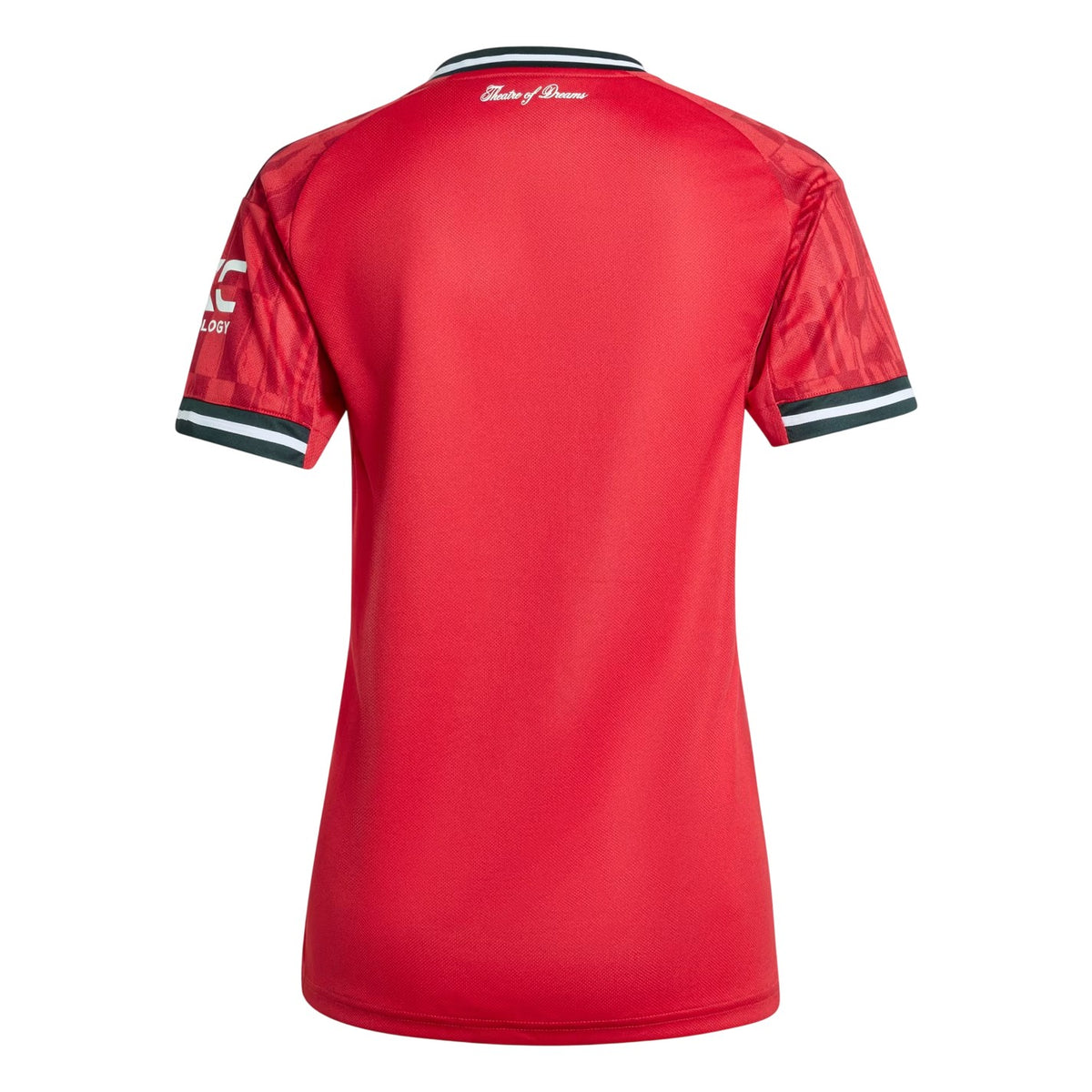 Red - Back - Adidas Womens-Ladies 2025-2026 Manchester United FC Home Shirt