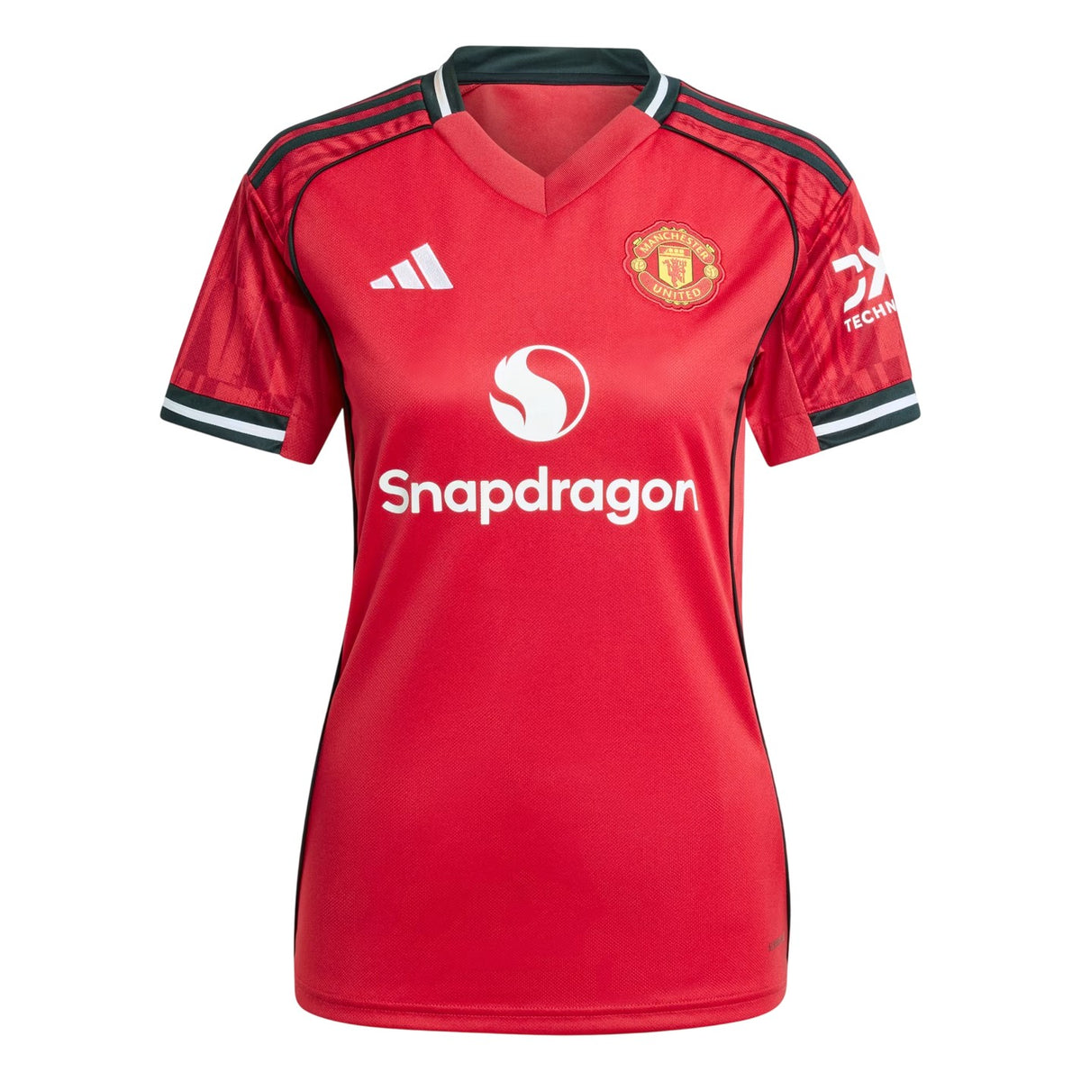 Red - Front - Adidas Womens-Ladies 2025-2026 Manchester United FC Home Shirt