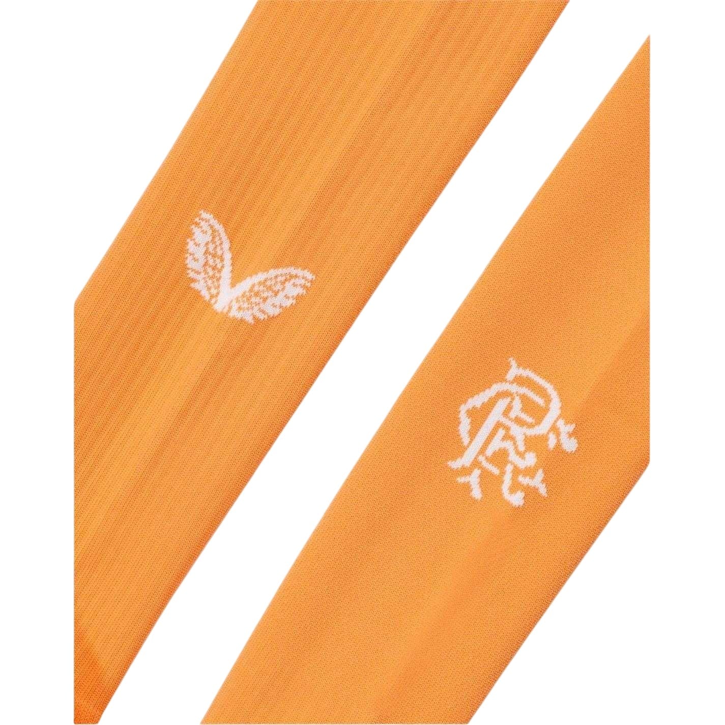 Orange - Side - Castore Mens Rangers FC Goalkeeper Socks