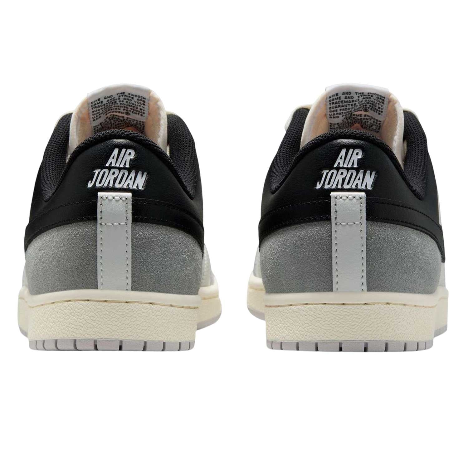 Black-White - Back - Nike Mens Air Jordan Skyline Leather Trainers