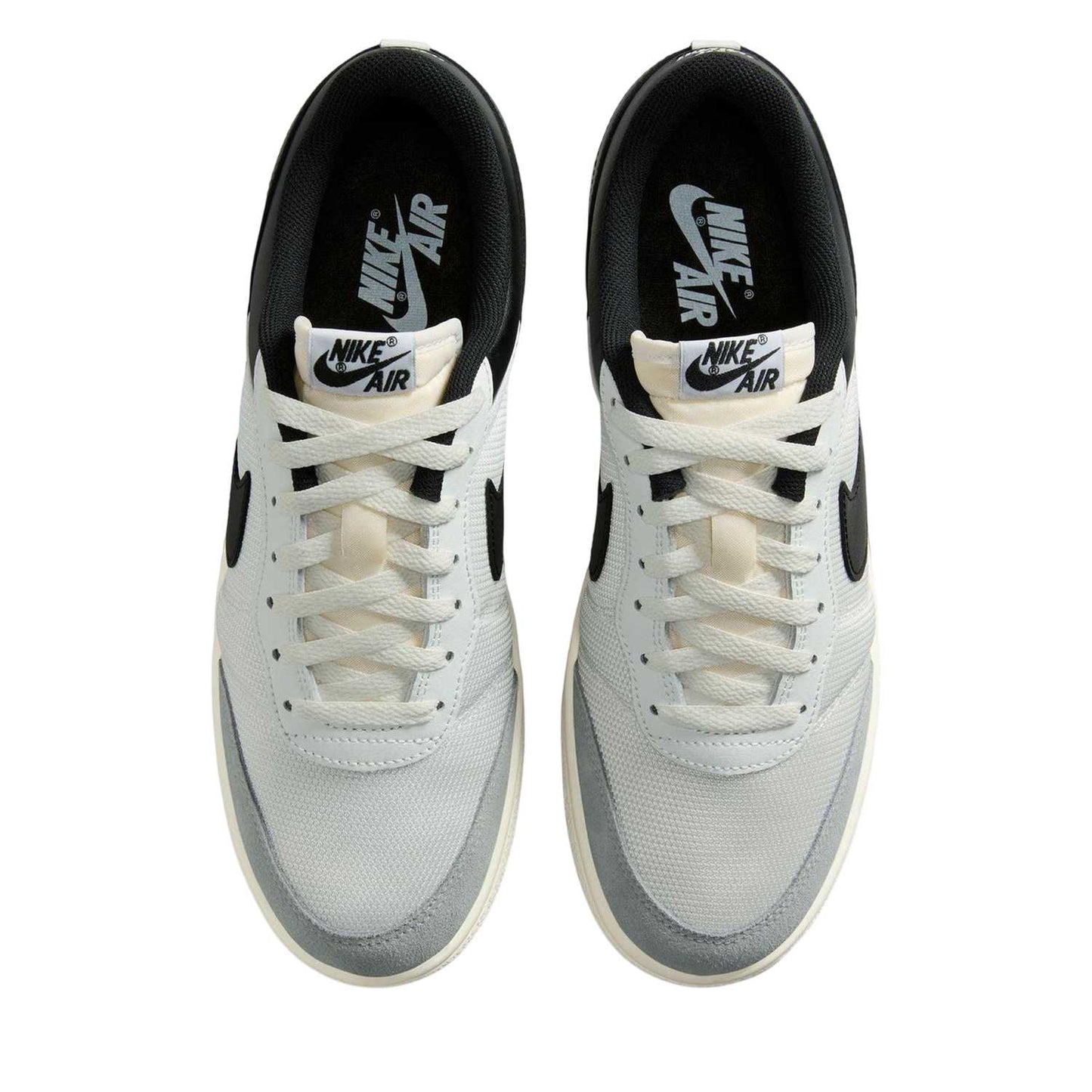 Black-White - Side - Nike Mens Air Jordan Skyline Leather Trainers