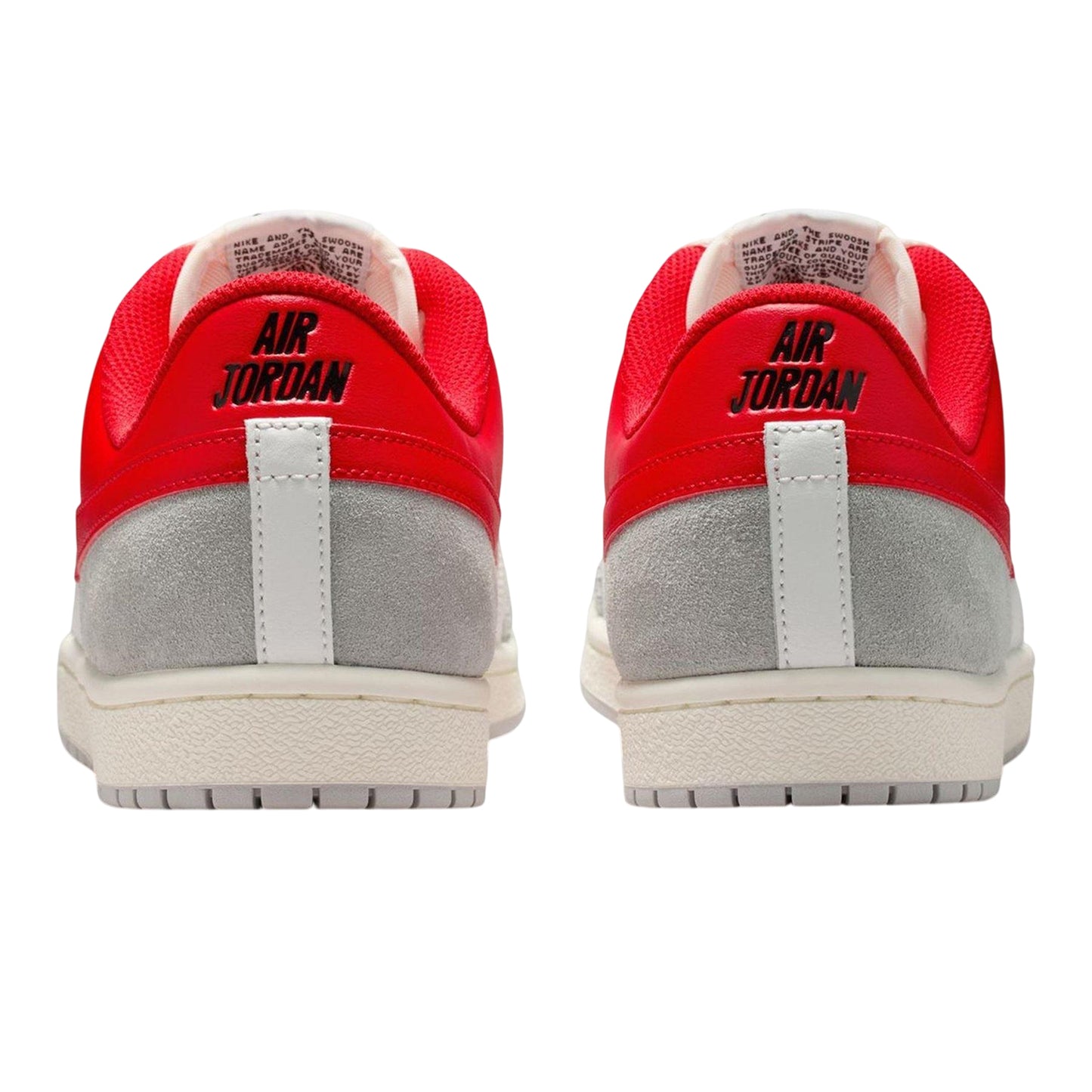 Red - Back - Nike Mens Air Jordan Skyline Leather Trainers