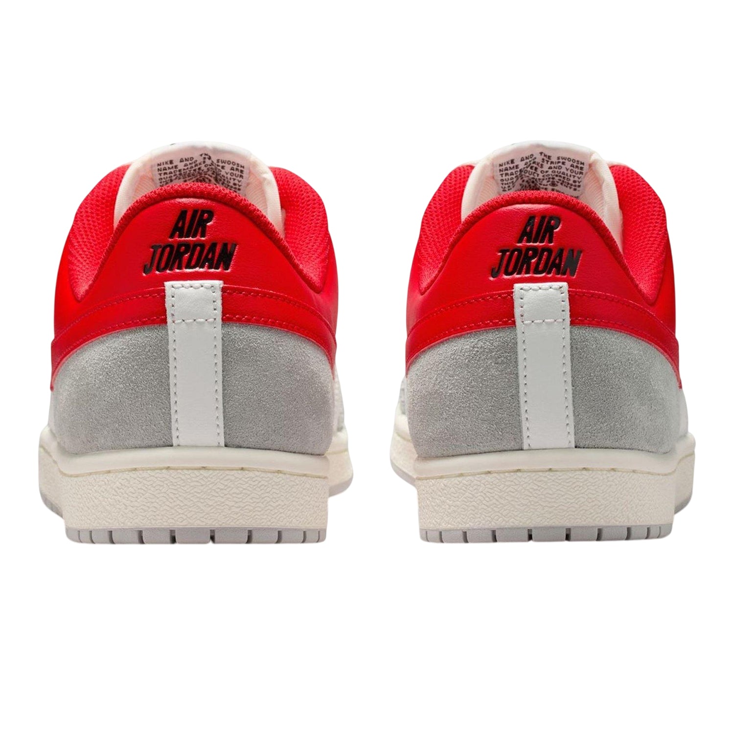 Red - Back - Nike Mens Air Jordan Skyline Leather Trainers