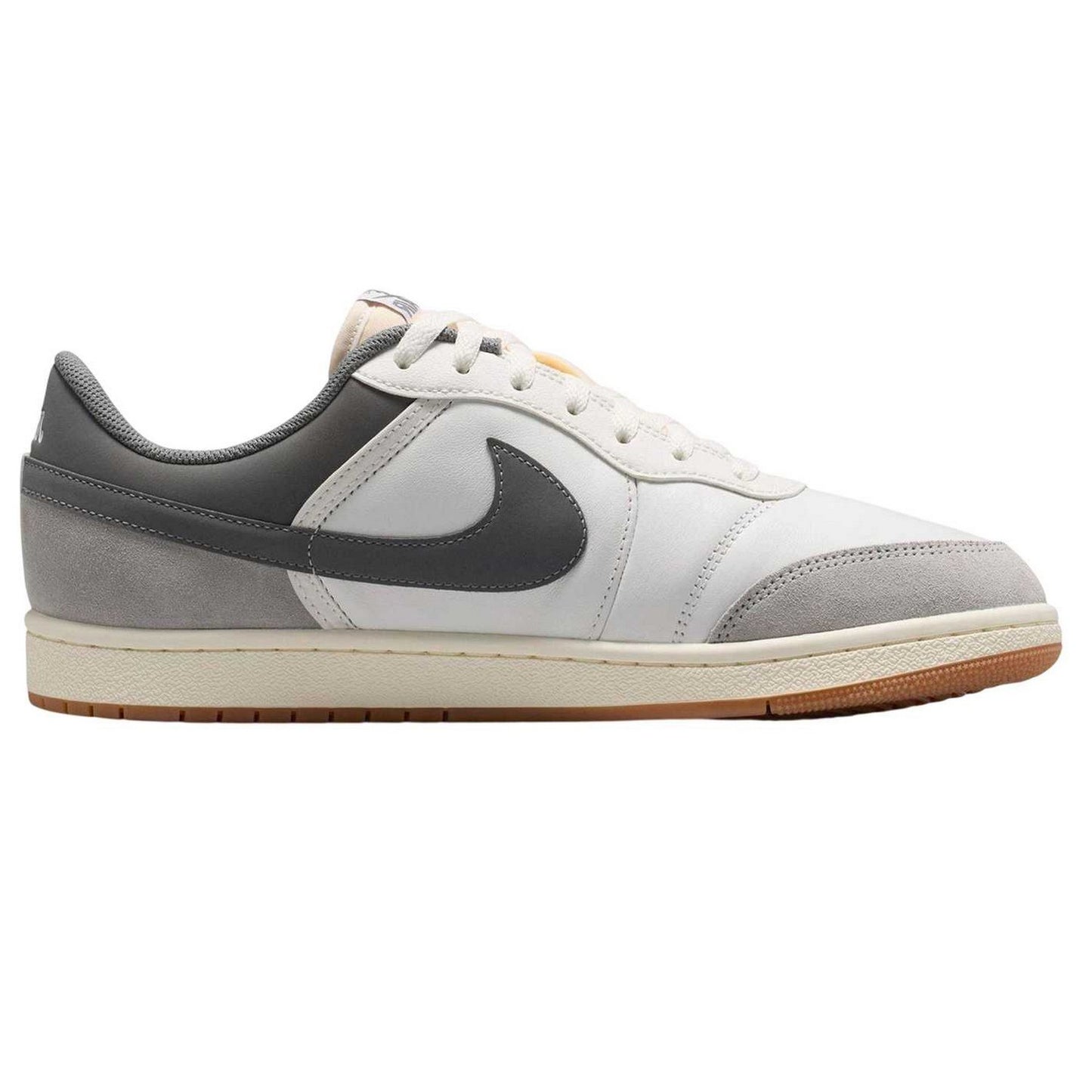 White-Grey - Front - Nike Mens Air Jordan Skyline Leather Trainers