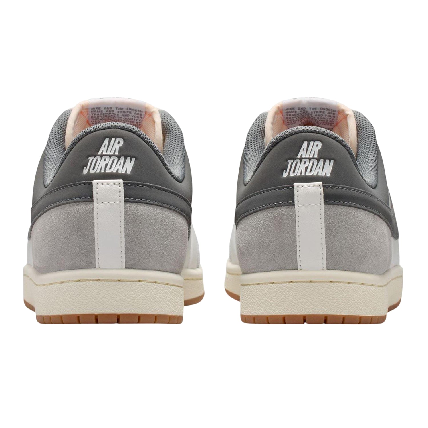 White-Grey - Back - Nike Mens Air Jordan Skyline Leather Trainers