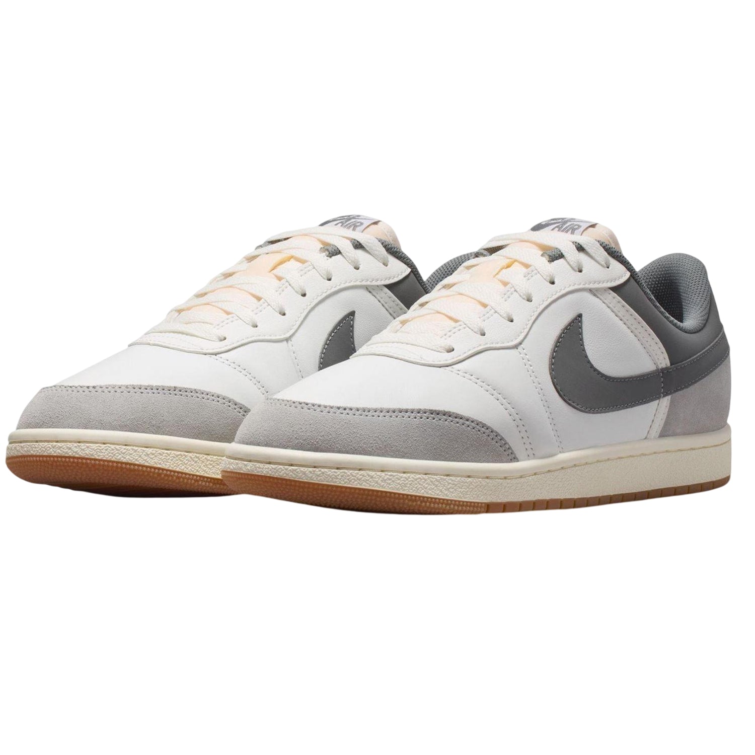 White-Grey - Pack Shot - Nike Mens Air Jordan Skyline Leather Trainers
