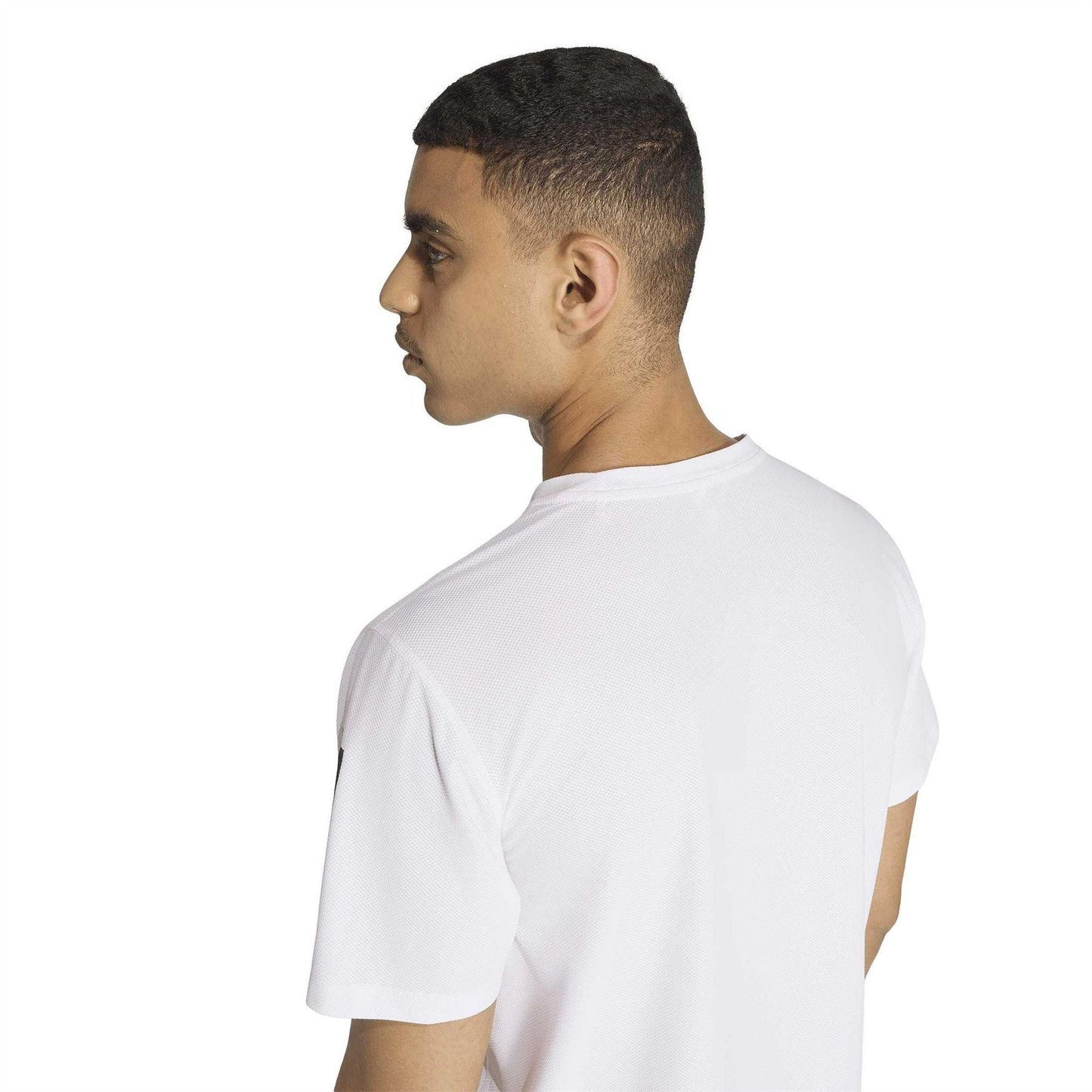 White - Side - Adidas Mens Own The Run T-Shirt