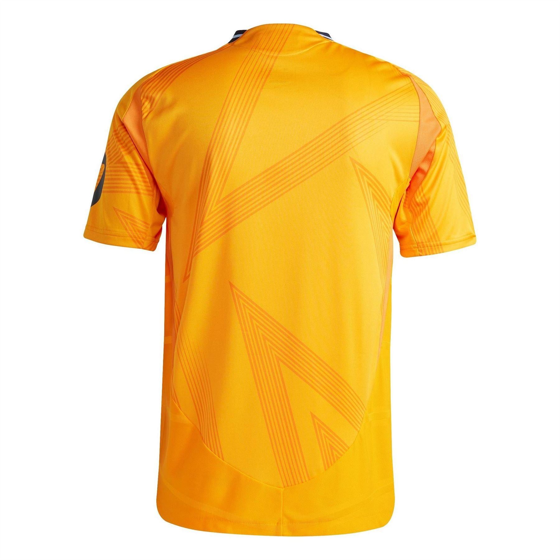 Orange - Back - Adidas Mens Authentic 24-25 Real Madrid CF Away Jersey