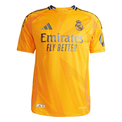 Orange - Front - Adidas Mens Authentic 24-25 Real Madrid CF Away Jersey
