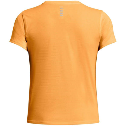 Orange - Back - Under Armour Womens-Ladies Streaker Running Top