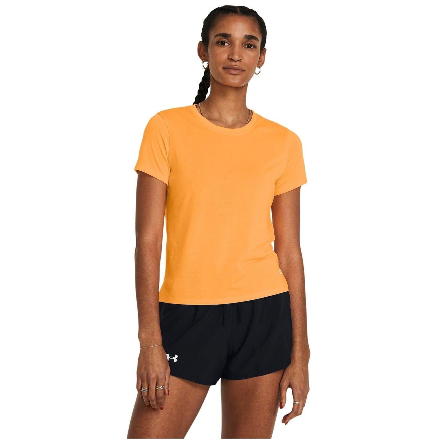 Orange - Lifestyle - Under Armour Womens-Ladies Streaker Running Top