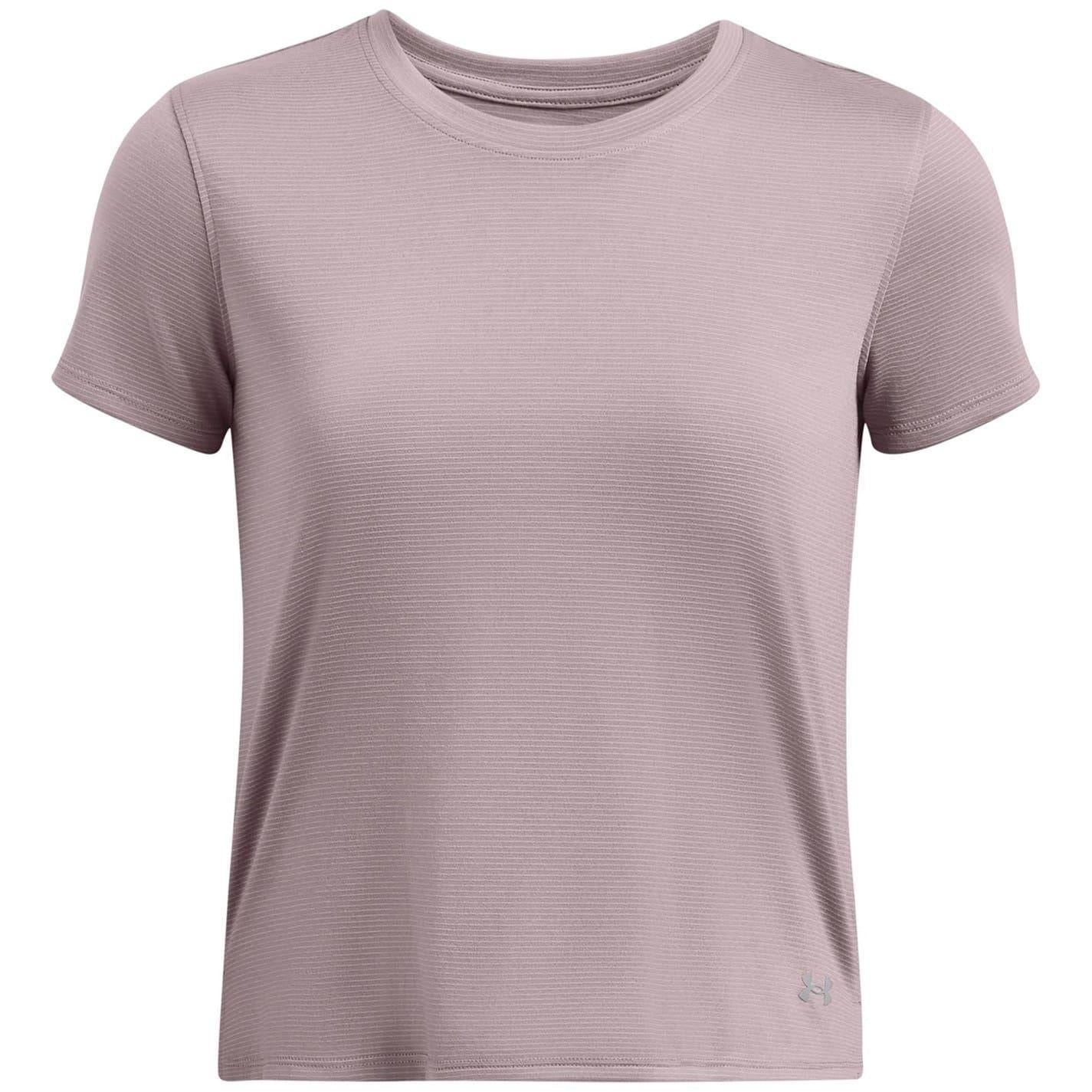 Grey - Front - Under Armour Womens-Ladies Streaker Running Top