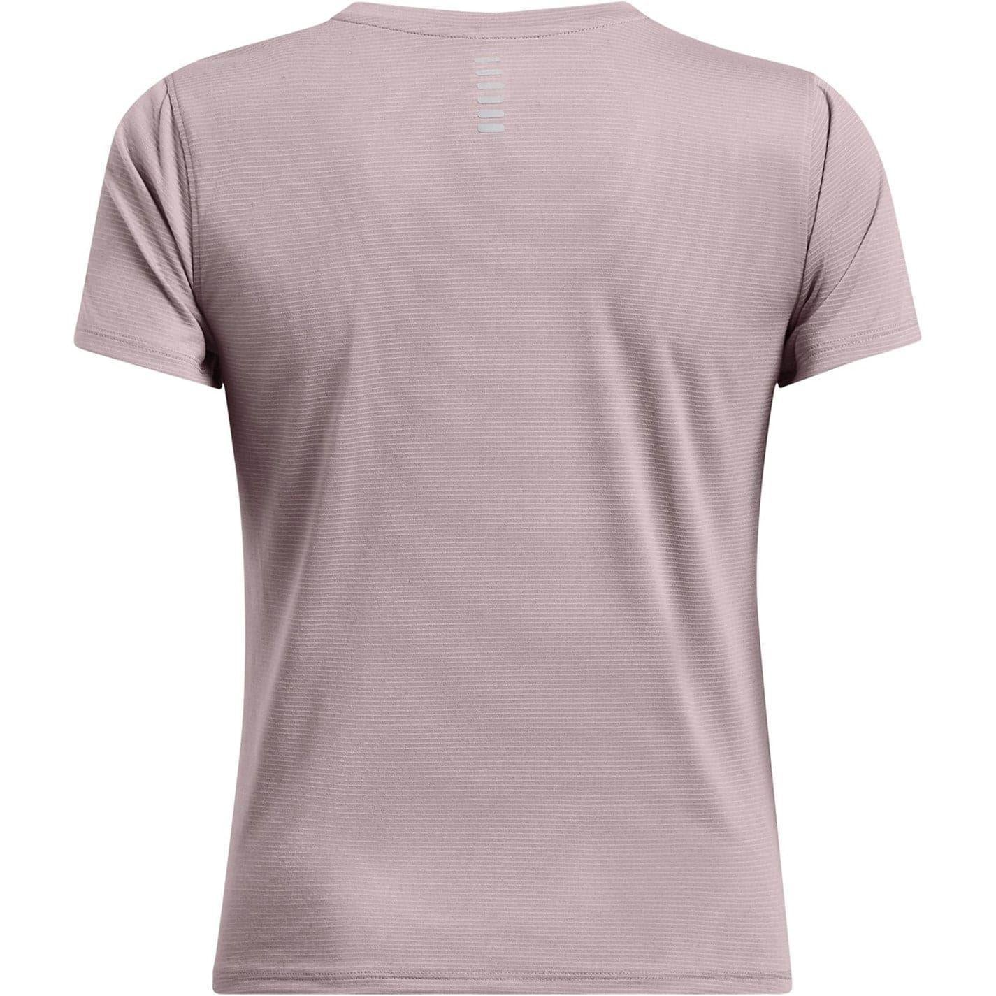Grey - Back - Under Armour Womens-Ladies Streaker Running Top