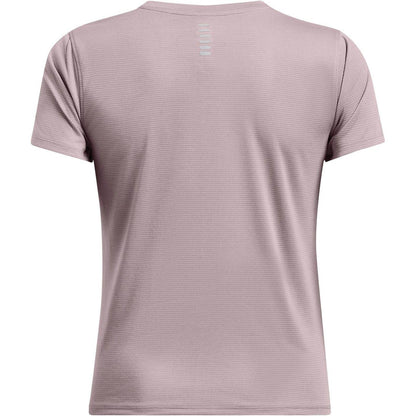 Grey - Back - Under Armour Womens-Ladies Streaker Running Top