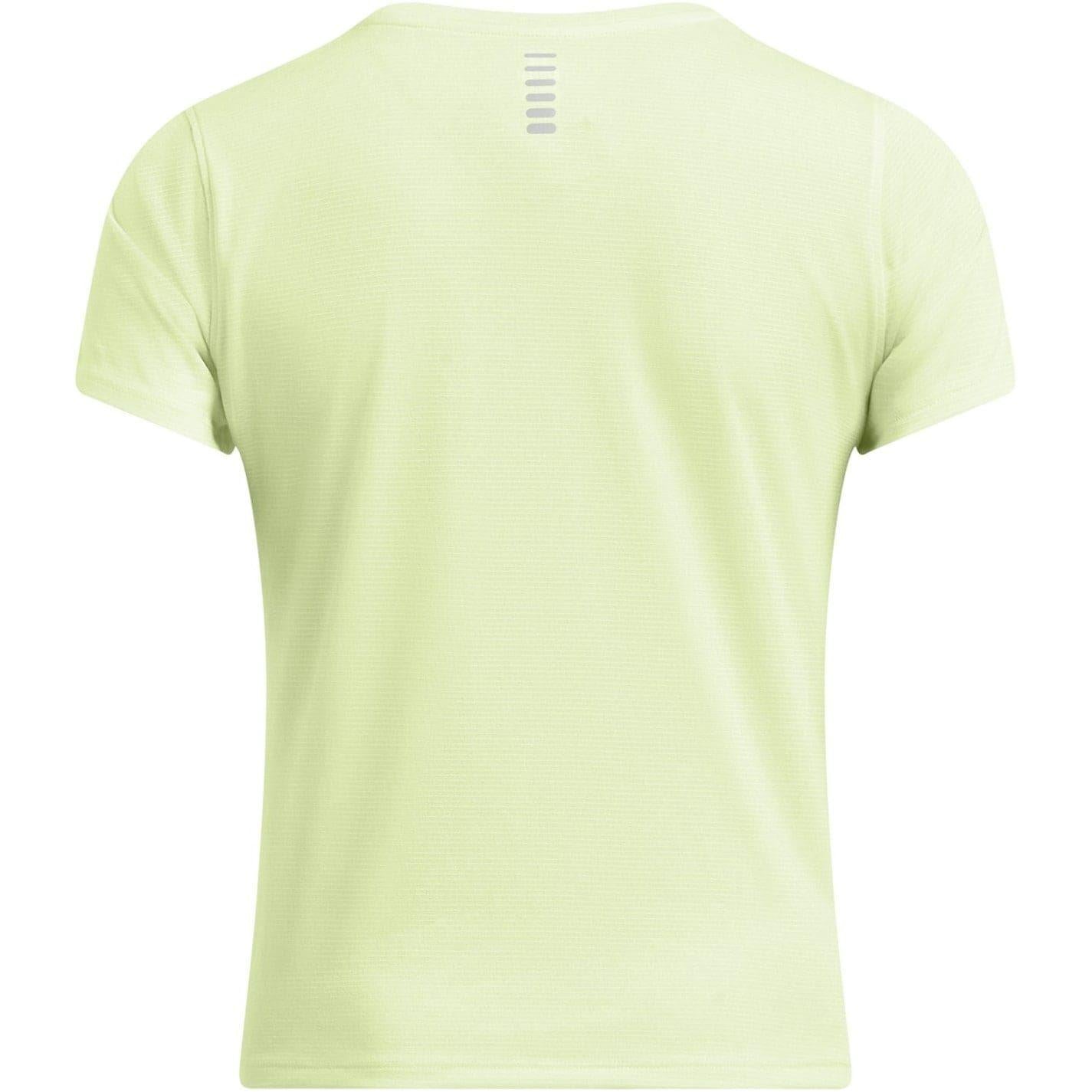 Green - Back - Under Armour Womens-Ladies Streaker Running Top