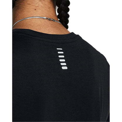 Black - Side - Under Armour Womens-Ladies Streaker Running Top