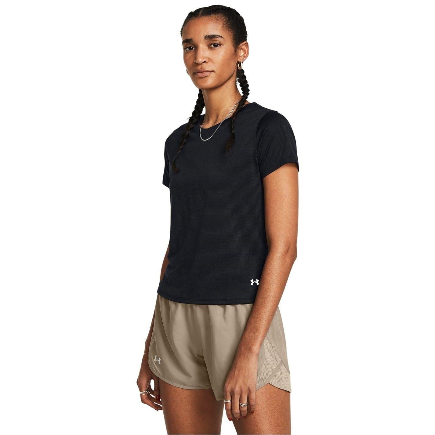 Black - Lifestyle - Under Armour Womens-Ladies Streaker Running Top