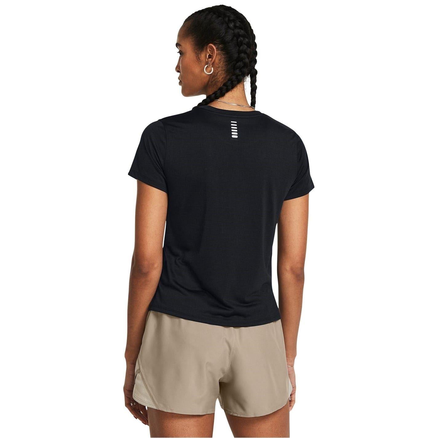 Black - Pack Shot - Under Armour Womens-Ladies Streaker Running Top