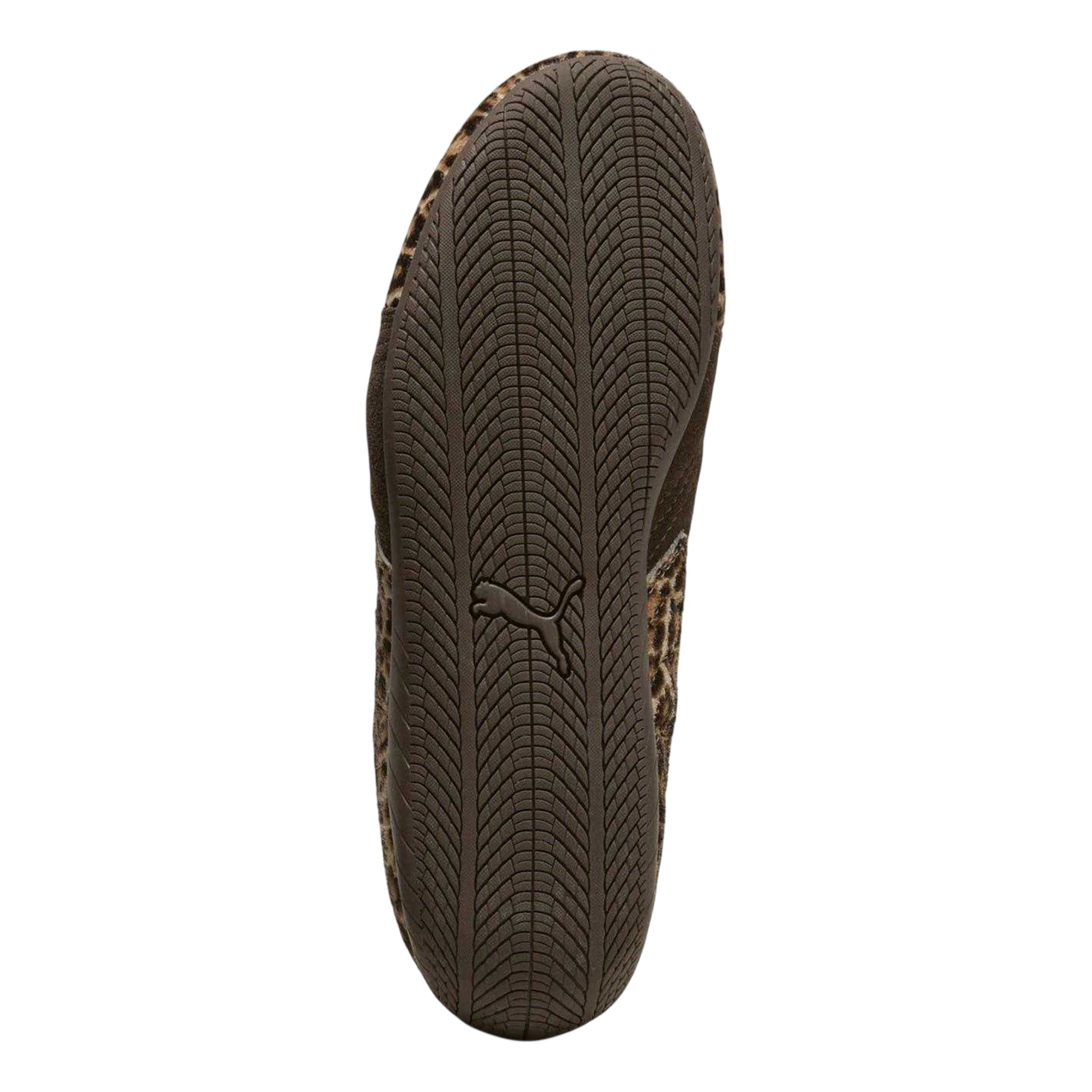 Brown - Lifestyle - Puma Womens-Ladies Speedcat Leopard Print Flat Trainers