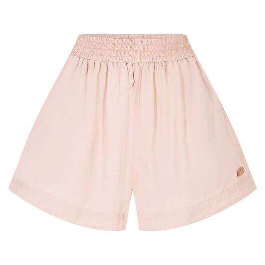 Pink - Front - Lacoste Womens-Ladies Poplin Shorts
