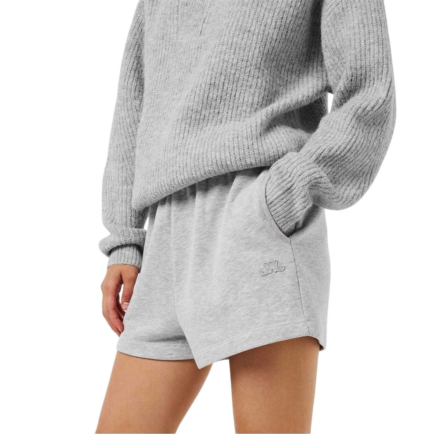 Grey Marl - Side - Jack Wills Womens-Ladies Slouchy Sweat Shorts