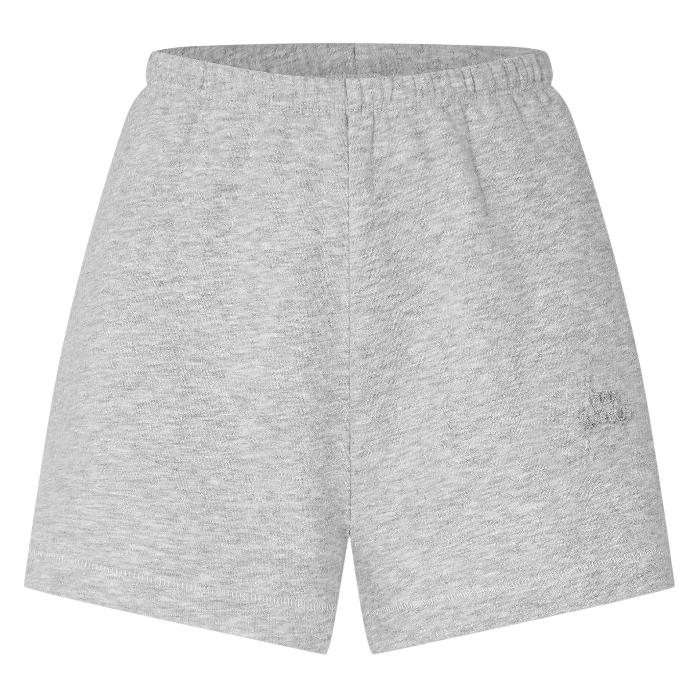 Grey Marl - Front - Jack Wills Womens-Ladies Slouchy Sweat Shorts