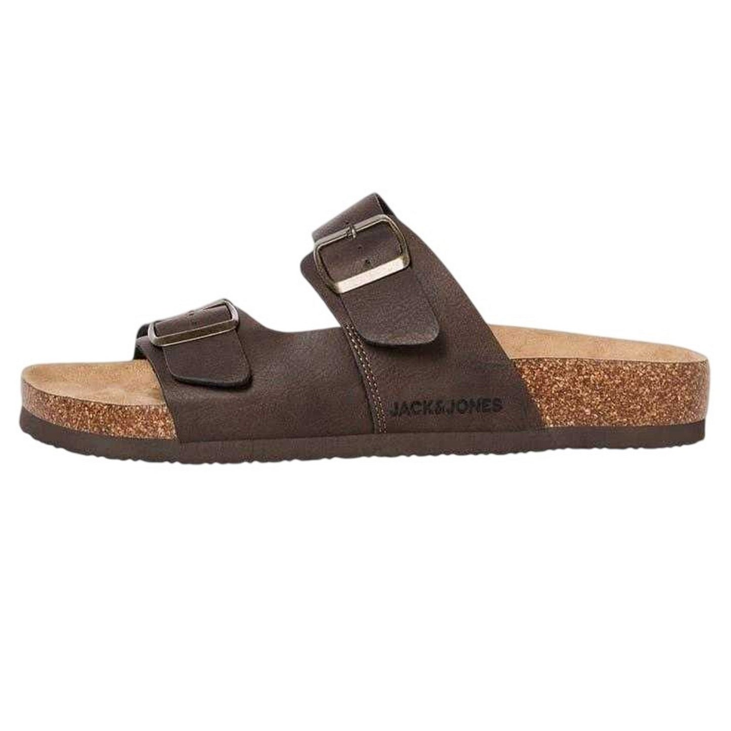 Java Brown - Back - Jack And Jones Mens Flatform Slides