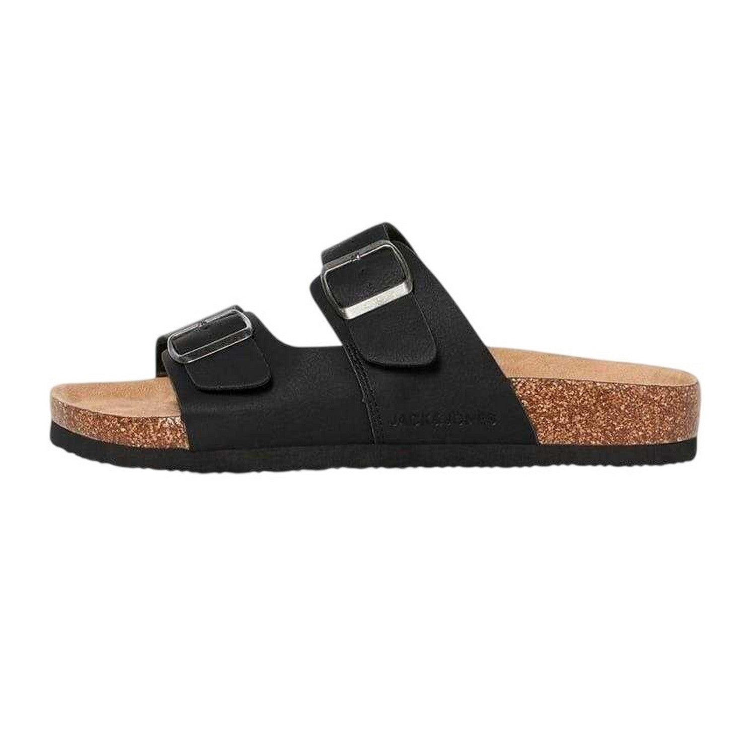 Anthracite - Back - Jack And Jones Mens Flatform Slides