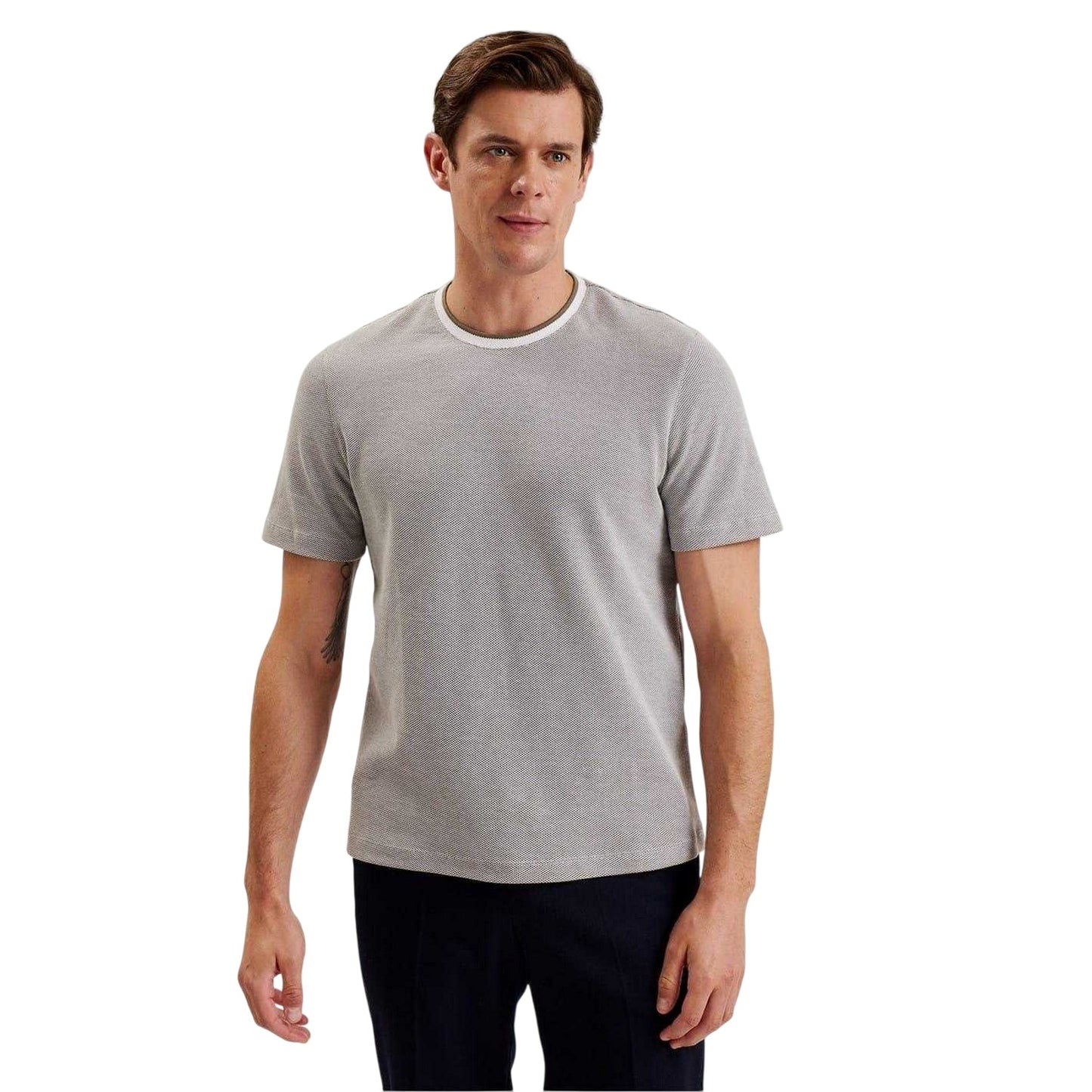 Olive - Lifestyle - Ted Baker Mens Arlon Regular T-Shirt