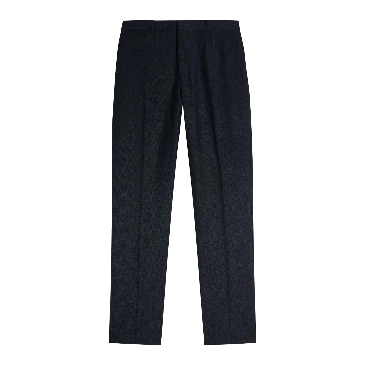 Navy - Front - Ted Baker Mens Forbyts Puppytooth Trousers