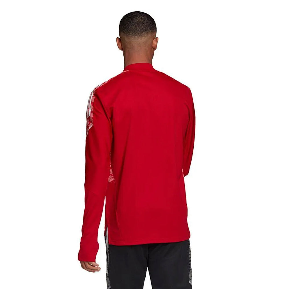 Red - Back - Adidas Mens Condivo 21 PrimeBlue Presentation Track Top